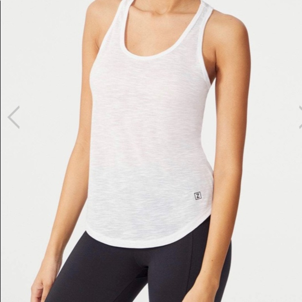 White Zobha Workout tank